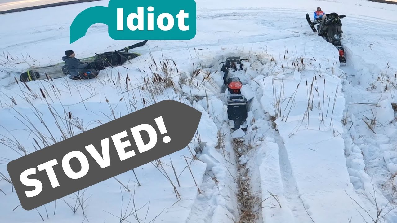 Stuck with Buddies on Polaris IQR 600R and Assault 800's