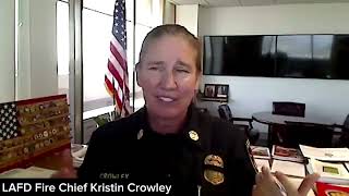 "Chat with the Chief" session with LAFD Fire Chief Krisitin Crowley