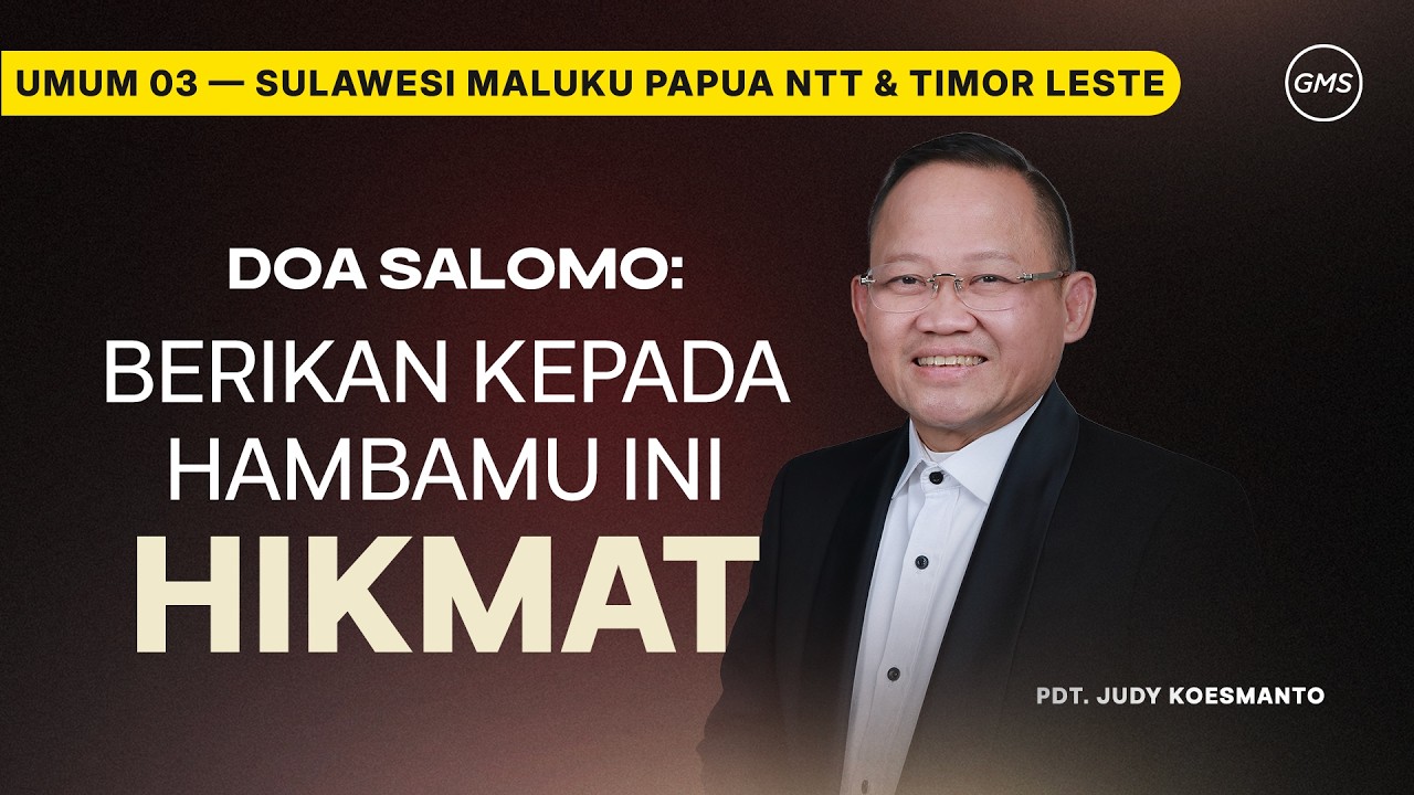 GMS Makassar Barat | Ibadah Umum 3 - DOA SALOMO - Pdt. Judy Koesmanto
