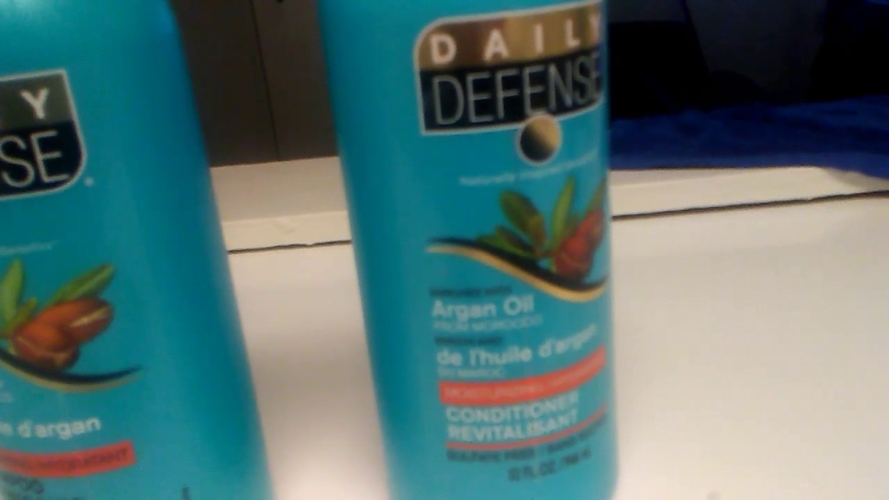 Daily Defense Argan oil shampoo & conditioner YouTube