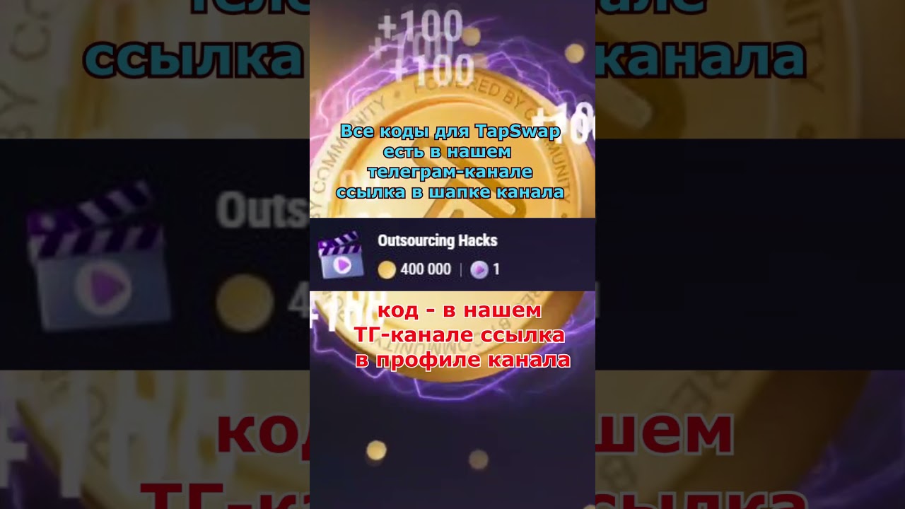 TapSwap Новый код Outsourcing Hacks