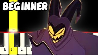 gravity hazbin hotel fast slow easy piano tutorial beginner
