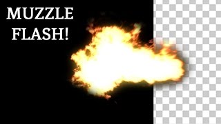 Muzzle Flash HD + Alpha Channel!