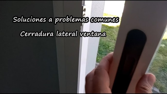 Cómo ARREGLAR o CAMBIAR el CIERRE de una VENTANA CORREDERA. 