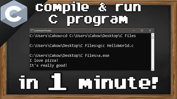 C compile and run a C program with cmd 🏗️ (optional video)