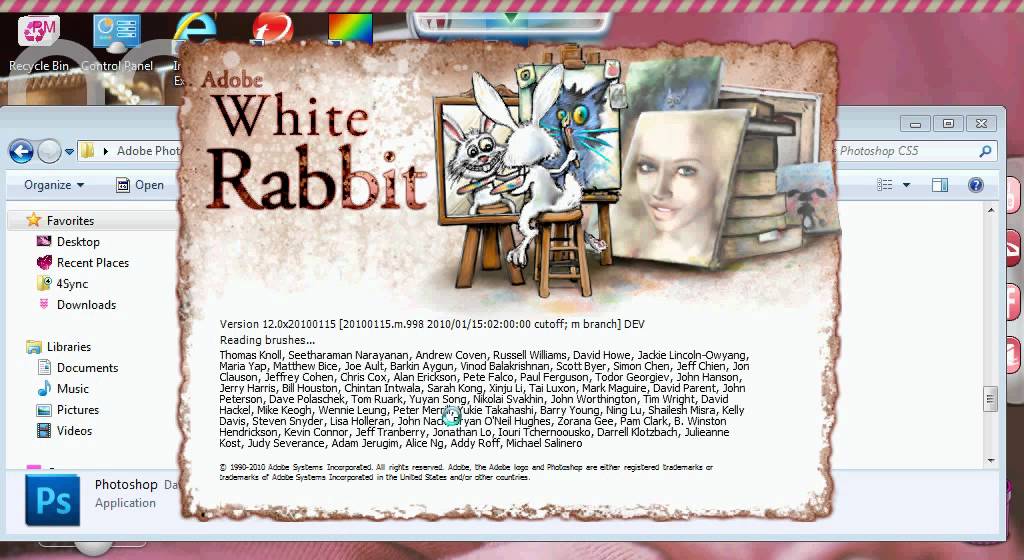 photoshop cs5 portable download white rabbit