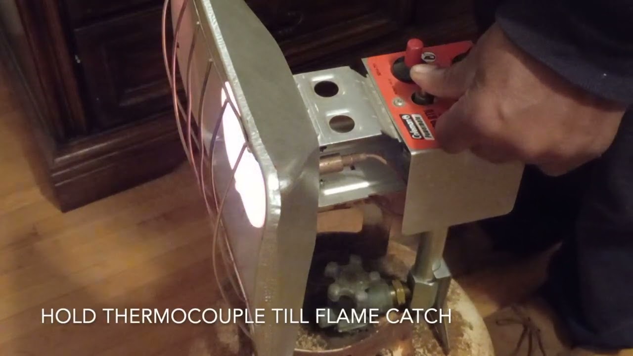 How To Start A Coleman PowerMate 15000BTU Propane Heater - YouTube