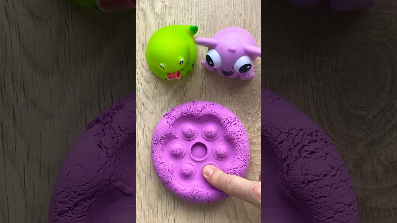Kineticsand Squishy Hahaha! 🌈🤩🌈 
