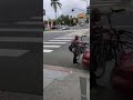 Bike Thief Caught in the Act in San Diego. Burning tie straps with lighter to get bike off car