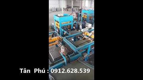 Máy bốc xếp gạch không nung lên pallet tự động