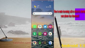 Samsung Galaxy S23 Ultra : How to mute incoming call or alarm by turning your phone face downward