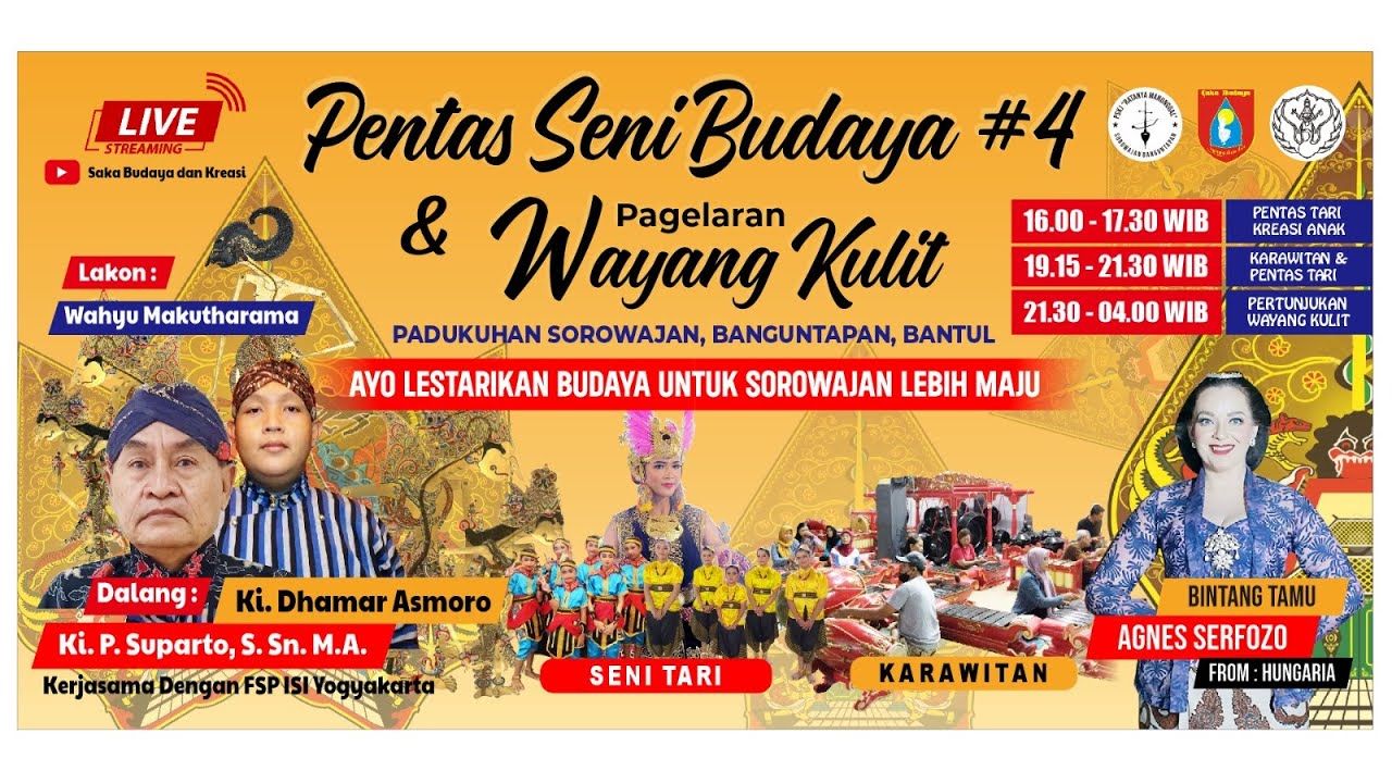Pentas Seni Budaya & Pagelaran Wayang Kulit || Lakon Wahyu Makutharama || Sorowajan, Banguntapan