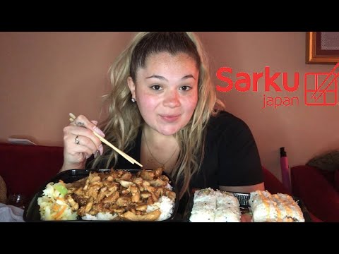 SARKU JAPAN | SUSHI \u0026 CHICKEN TERIYAKI | MUKBANG 🍣🥢