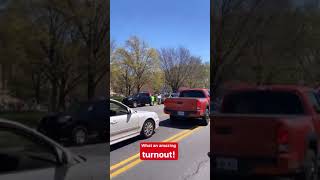 Anti-Lockdown Protesters Clog Streets Near Kansas State Capitol