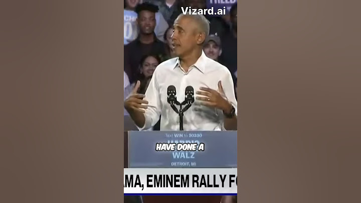 Eminem introduces Barack Obama at Kamala Harris rally in Detroit