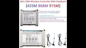 RFSIA08 LORA Industrial Grade Anti-Interference Remote Control Switch Remote IO Wireless Transceiver