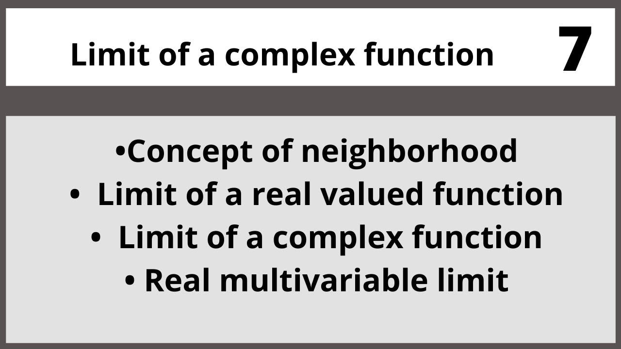 Limit|Complex analysis in Hindi Urdu MTH324 LECTURE 07 - YouTube