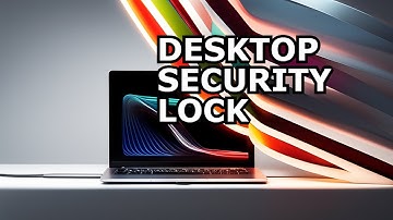 Laptop Cable Lock - Laptop/Desktop Security Cable Lock for Wedge Slot Computers