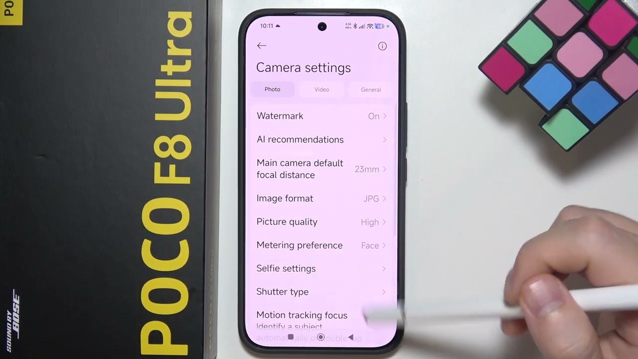 Poco F8 Ultra: Как отключить автоматическое переключение объективов в камере