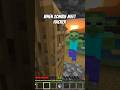 MINECRAFT ZOMBIES THOUGH THEY WON 💀 #minecraft #shorts #minecraftshorts #mangatlive