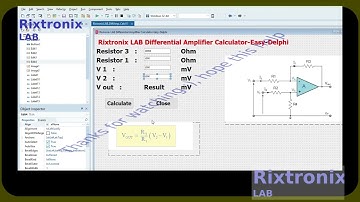 Design Differential Op Amp Calculator Delphi Ep10