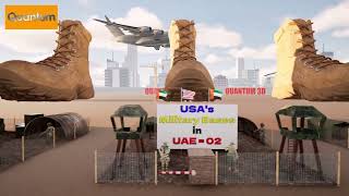 Military Bases of USA in Middle East and across the World (3D)