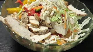 Cabbage salad for weight loss | grilled chicken salad recipe | Healthy salad recipe
