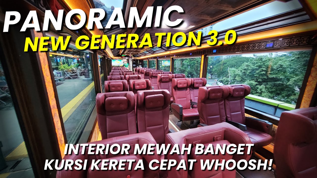 PANORAMIC BARU MEWAH BANGET, KURSI WHOOSH BUSINESS CLASS !! Naik KA Papandayan Panoramic Generasi 3