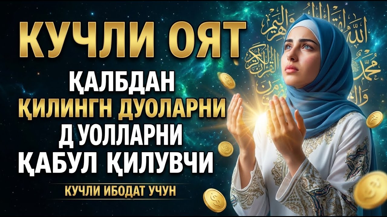 Кучли Оят: Дуо ва орзулар ижобати учун кучли оят