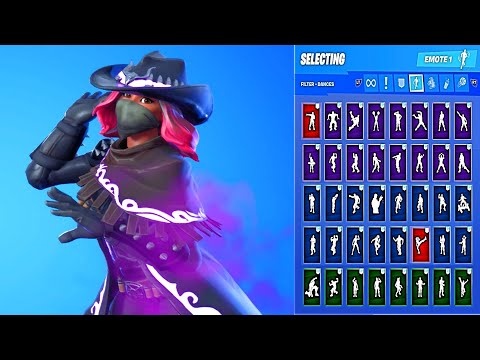 🔥-CALAMITY-BLACK-&-PURPLE-SKIN-SHOWCASE-WITH-ALL-FORTNITE-DA