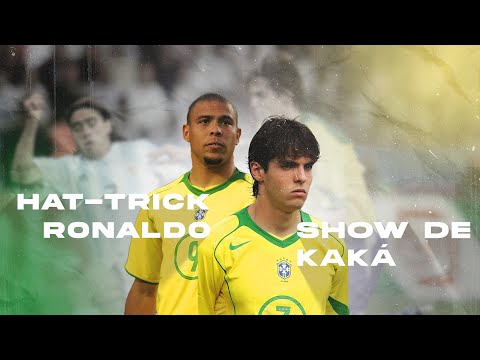 O DIA QUE RONALDO DESTRUIU A ARGENTINA E FEZ HAT-TRICK! E SHOW DE KAKÁ 👑🇧🇷