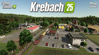 KREBACH (TRIBUTE)?! NEW MOD MAP! (TOUR/REVIEW!) Farming Simulator 25