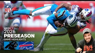 Buffalo Bills vs Carolina Panthers | Week 1- Game Highlights | NFL Preseason - Aug 15 , 2026 