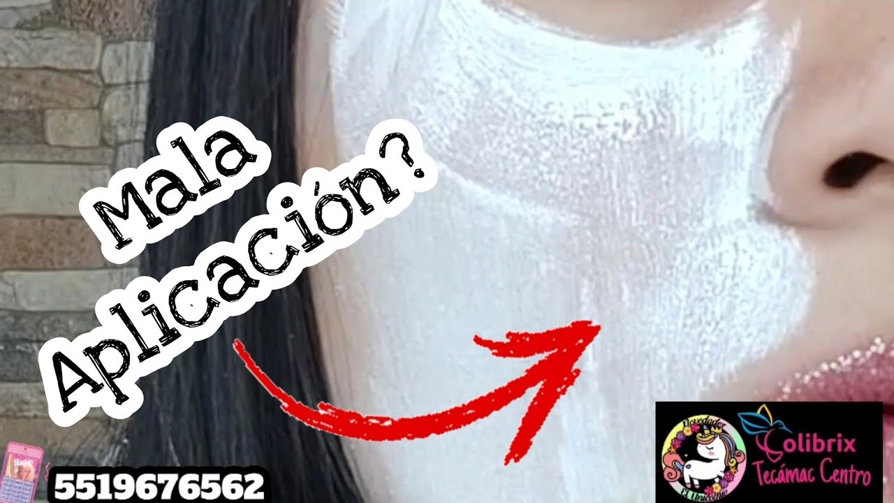 Mala aplicación? Que no te suceda. Blanco colibrix.