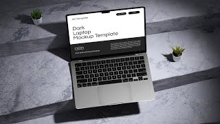 Dark MacBook Air Mockup Template | After Effects