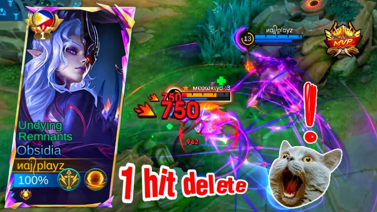 THE BEST OBSIDIA ONE HIT BUILD (Must Try👍 TOP GLOBAL OBSIDIA - MLBB