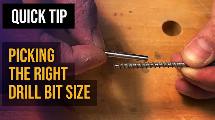 Picking the Right Drill Bit Size for a Screw - DayDayNews