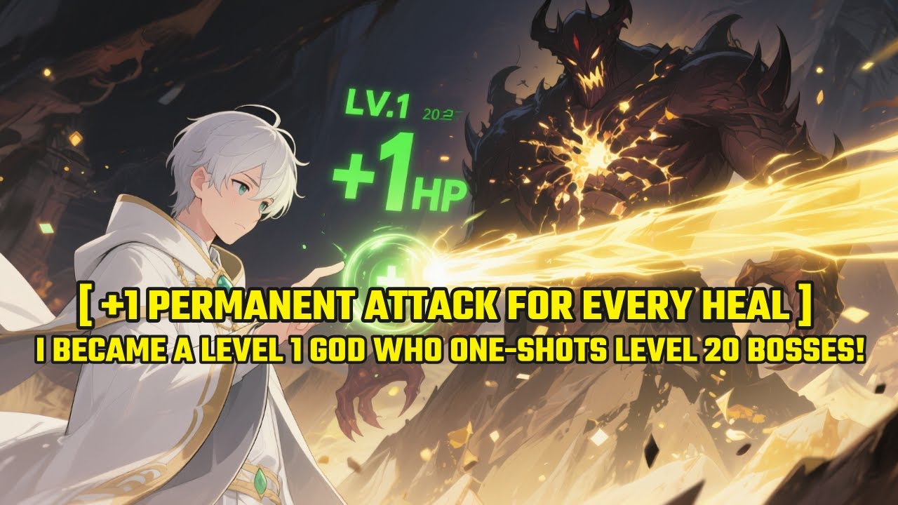 [ +1 PERMANENT Attack For Every Heal ] So I Became a Level 1 GOD Who ...