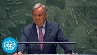 UN Chief Opening remarks at the new UNGA 77th session  | United Nations