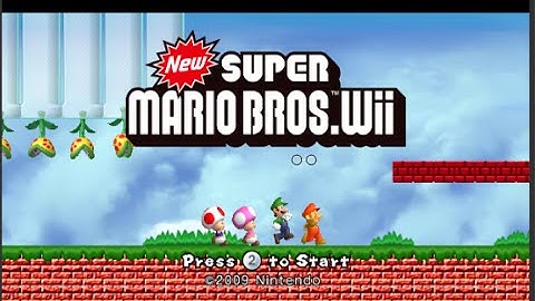 NSMBW Custom Level Mario Custom Level - New Super Mario Bros Wii