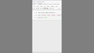 Python Trick | Get Permutations from a List
