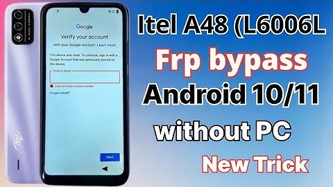 itel A48 (L6006) Frp Bypass 2023 || New Method without PC