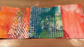 26. Adding Texture using Stencils and White Paint - Inky Backgrounds