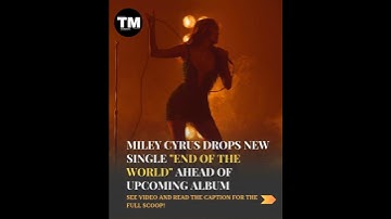 Miley Drops an Emotional Masterpiece — Fans React ! #mileycyrus #endoftheworld #mileycyruscover