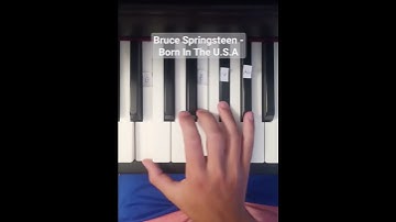 Thumbnail of Bruce Springsteen - Born In The U.S.A - piano tutorial #pianotutorial #concert