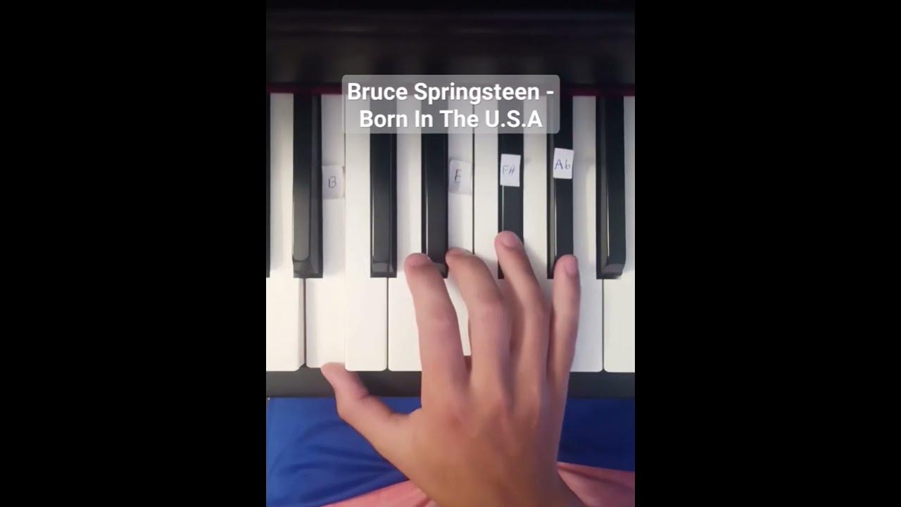 Bruce Springsteen - Born In The U.S.A - piano tutorial #pianotutorial #concert