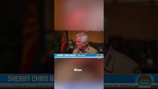 Sheriff searching for Nancy Guthrie tears up in interview #shorts