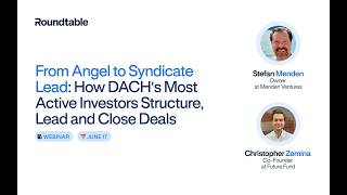 Webinar: From Angel to Syndicate Lead with Stefan Menden and Christopher Zemina