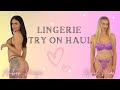 Lingerie try on haul  april mae with amber paige