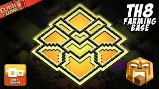Efficient Resource Protection And Anti-Three Star Layout Th8 Farming Base Design - Clash Of Clans